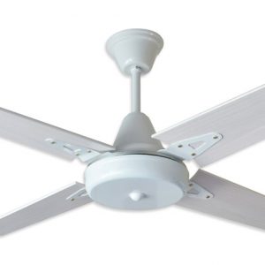 Ventilador GÉNOVA blanco palas de melamina. Tono blanco