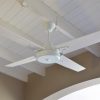 Ventilador GÉNOVA blanco palas de melamina. Tono blanco - Imagen 6