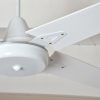 Ventilador GÉNOVA blanco palas de melamina. Tono blanco - Imagen 4