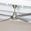 Ventilador GÉNOVA platil palas de metal. Tono platil - Imagen 3