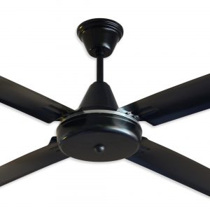 Ventilador GÉNOVA negro palas de metal. Tono negro