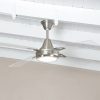 Ventilador GÉNOVA platil palas de acrílico con plafón led