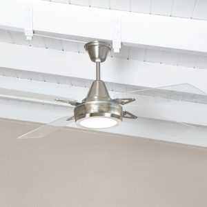 Ventilador GÉNOVA platil palas de acrílico con plafón led