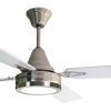 Ventilador GÉNOVA platil palas de melamina y plafón led. Tono blanco - Imagen 2