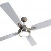 Ventilador GÉNOVA platil palas de melamina y plafón led. Tono blanco - Imagen 3