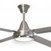 Ventilador GÉNOVA platil palas de metal y plafón led