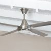 Ventilador GÉNOVA platil palas de metal y plafón led - Imagen 2