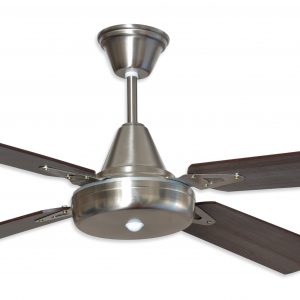 Ventilador GÉNOVA platil palas de melamina. Tono nogal