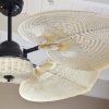 Ventilador VERONA negro palas y canasta tejida de rattan. Tono Natural - Imagen 4