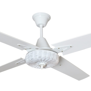 Ventilador GÉNOVA LUJO blanco palas de melamina. Tono blanco