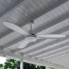 Ventilador BRESCIA. Palas de madera maciza "Paraíso" laqueada en blanco