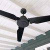 Ventilador TURIN. Palas de madera maciza "Paraíso" laqueada en negro. - Imagen 3