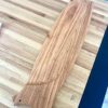 Ventilador BRESCIA cuerpo negro. Palas de madera maciza "Paraíso" laqueada natural